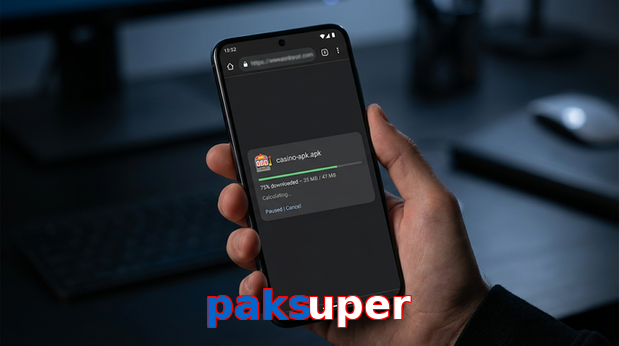 Main screen of Paksuper apk page for PK players